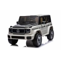 Masinuta electrica pentru copii, Mercedes EQG 140W 12V 9Ah, Premium, culoare Alba