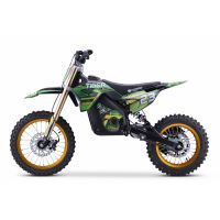 Motocicleta electrica Eco Tiger 1500W 14 12 48V 14Ah Lithiu ION, culoare Verde