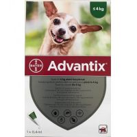 Advantix 40 Caini 4 kg, 1 pipeta