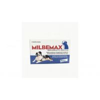 Milbemax Dog 12.5 125 mg (5 - 25 kg), 2 tablete