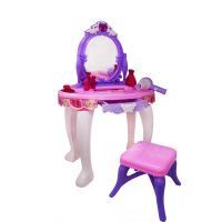 Set Masuta infrumusetare cu Oglinda, sezor de apropiere, Accesorii  si Scaunel, Salamandra Kids