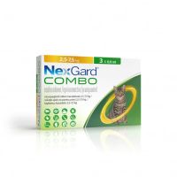 NexGard Combo solutie spot-on pentru pisici de 2.5-7.5 kg, 3x0.9ml