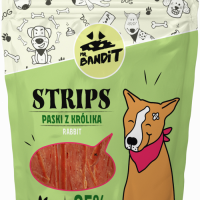 Recompense pentru caini Mr. Bandit STRIPS, iepure, 80g