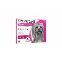 Frontline Tri-act XS spot on pentru caini 2-5 kg - 3 pipete antiparazitare