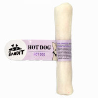 Recompense pentru caini Mr. Bandit Hot Dog, piele de vita - 12 cm