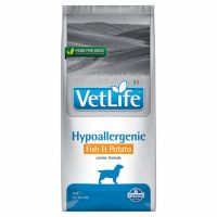 Vet Life Farmina, Hypoallergenic Fish and Potato caine, 2 kg