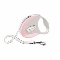 Lesa pentru caini Style banda, Flexi, Retractabil, Pana la 25 kg, M, 5 metri, Roz