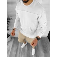 Hanorac barbati alb slim fit K151 i3-6 N9-2*