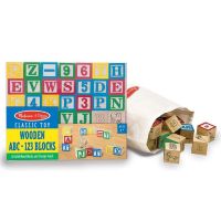 Melissa & Doug - Cuburi litere si numere - 50 buc