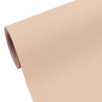 Sul autoadeziv din piele ecologica (imitatie piele) 0.75 x 2.5m BEJ (cream deschis) cu textura