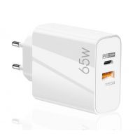 Adaptor Alimentare ALB 1 USB + 1 USB C 65W Incarcator Rapid si Cablu Iphone