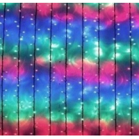 Instalatie 7070C Multicolor 240 LED Perdea 6x1m Exterior Fir Negru Gros Interconectabil IP65