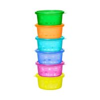 Set hranire, Nip, Multi, 6 boluri, Cu capac, 300 ml, Fara BPA, 0 luni+, Multicolor