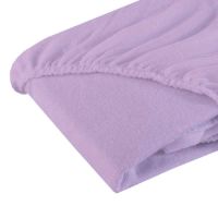 Cearsaf cu elastic din frotir Mov 120/60 cm
