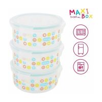 Badabulle - Set recipiente Maxi Ermetice , Pentru pastrarea hranei , 500 ml