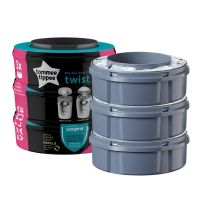 Set 3 rezerve pentru cos scutece Tommee Tippee Sangenic Twist and Click, Reciclabile