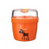 Carl Oscar - Caserola N'Ice Cup L, 0.6 l, compartimentata, cu disc de racire, Orange