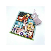 Set de joaca Casuta papusii Portabil, Cu 5 personaje incluse
