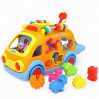 Jucarii bebe - Hola - Jucarie pentru sortat si stivuit Camion , Cu sunete, Cu lumini, Cu forme, Multicolor