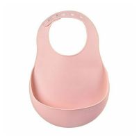 Baveta silicon Beaba Old Pink