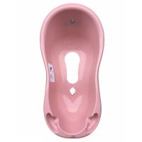Lorelli - Cadita Bear 100 cm, Cu dop, Cu covor antiderapant, Roz