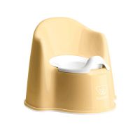 BabyBjorn - Olita Potty Chair Powder Cu protectie spate, Alb/Galben