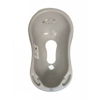 Lorelli - Cadita , Zebra , Cu dop, Cu covor antiderapant, 84 cm, Gri