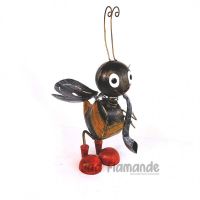 Decoratiune gradina-Albina cu saxofon