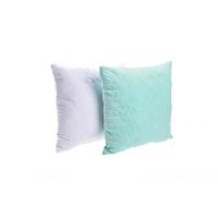 Set 2 pernute velvet matlasat alb verde menta