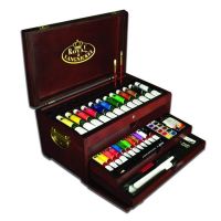 Trusa pictura DELUXE culori ulei acuarela acrilic