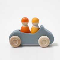 Masinuta dubla cu sofer si pasager, albastru