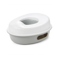 Olita 3 in 1, Skip Hop, Cu design elegant, Folosit ca olita acasa sau in calatorii si ca reductor pentru toaleta, 29 7 x 15 x 34 8 cm, 3 luni+, Gri