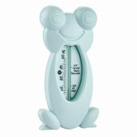 Termometru de baie si camera, BabyJem, Broscuta, 15 cm, Albastru