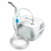 Aparat aerosoli copii, Little Doctor, cu compresor LD-220C, 3 dispensere pentru reglarea dimensiunii pArti, culelor, 2 masti