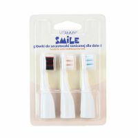 Vitammy - Set 3 rezerve periuta de dinti Smile TH1804-3, Set I, crem