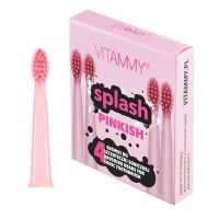 Vitammy - Set 4 rezerve periuta de dinti Splash TH1811-4 Pinkish, Roz