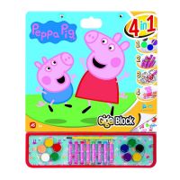 As - PEPPA PIG SET PENTRU DESEN GIGA BLOCK 4 IN 1