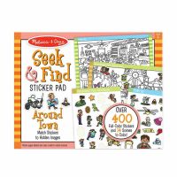 Melissa & doug - Bloc de colorat si abtibilduri Cauta si gaseste In oras