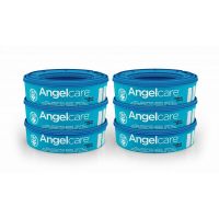 Rezerva pentru cos ermetic scutece murdare, Angelcare, Set 6 buc., Tehnologie OdourSeal, Utilizare indelungata de peste 5 luni, 7 straturi, Antibacterian