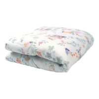 Amy - Pilota pentru copii Nature Bamboo by din bambus si umplutura hipoalergenica BabySoft, Pasari mint, 70x65cm