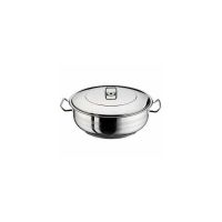 Cratita cu capac inox, 17.5 Litri, Arian, otel inoxidabil, 40 cm