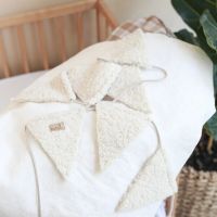 Babyly - Ghirlanda decor din tesatura bucle, decoratiune pentru camera copilului - Teddy - Crem