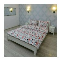 Lenjerie pentru 2 persoane Somnart Ultrasleep XXL, bumbac 100%, model inimioare