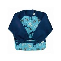Bavetica multifunctionala cu maneci lungi 12-24 luni - Green Sprouts - Aqua Dogs