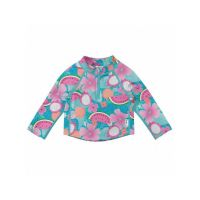 Aqua Tropical Fruit 24 luni - Bluza pentru copii cu filtru UV si fermoar - Green Sprouts by iPlay