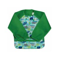 Bavetica Aqua Dino Jungle multifunctionala cu maneci lungi 12-24 luni - Green Sprouts