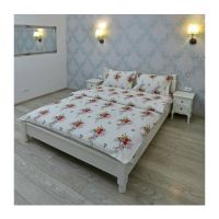 Lenjerie pentru 2 persoane Somnart Ultrasleep, bumbac 100%, model flori