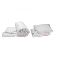 Set pilota 180x200 cm, 200g si 2 perne 50x70 cm HypoallergenicMed Somnart, microfibra matlasata