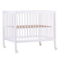 Tarc Childhome 97 cu roti 75x95 cm MDF Alb