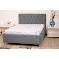 Saltea cu spumă poliuretanică Somnart HypoallergenicMed Bumbac 140x200, înălțime 16 cm, hipoalergenică, husă cu fermoar, rulată, fermitate medie
